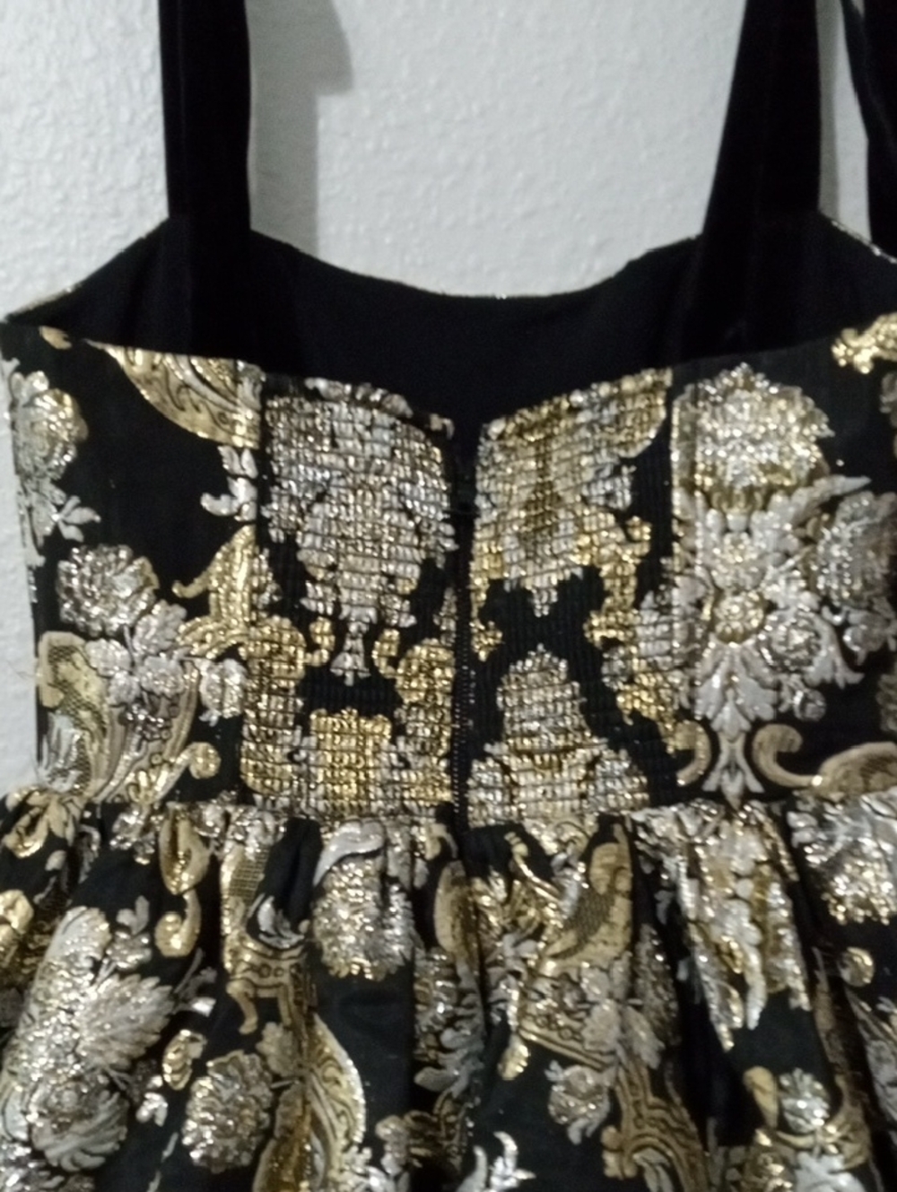 Alice And Olivia Fay babydoll Dress retail $595 - Picture 6 of 11